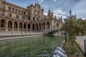Naklejka premium Seville - Spain and the Plaza de España 