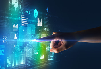 Finger touching interface