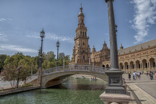 Seville - Spain and the Plaza de España 