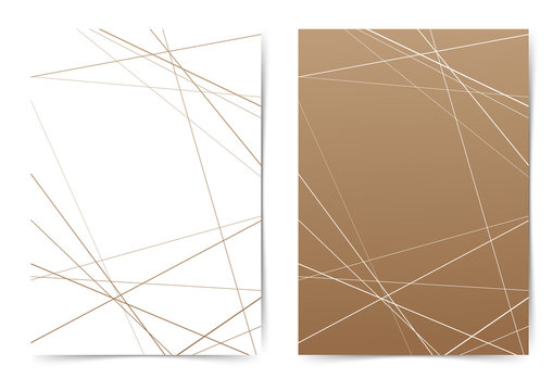 Thin line geometrical pattern folder cover template