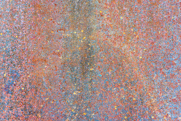 Rusty metal plate texture background.