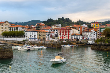 beautiful mundaka fishing town, basque country
