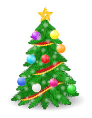 christmas tree stock vector illustration
