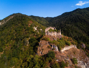 Fototapeta na wymiar The fortress of Petre in Georgia near Borjomi.