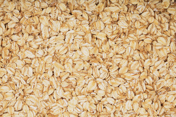 Texture of oatmeal as a background. Top view