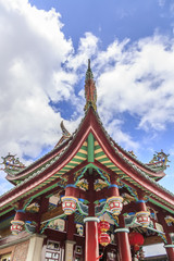Naklejka premium Chinese architecture eaves