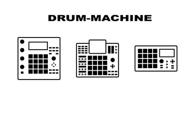 Drum-mashine icons