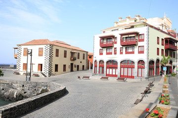Historic Icod de los Vinos on Tenerife Island, Canary Islands, Spain
