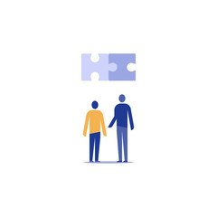 Team work concept, common ground, technology people, engineers, project development 