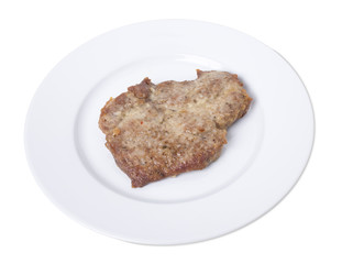 Baked beef fillet.
