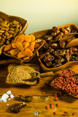 Mix of dried fruits and nuts
