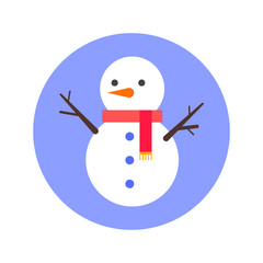 Snowman vector icon