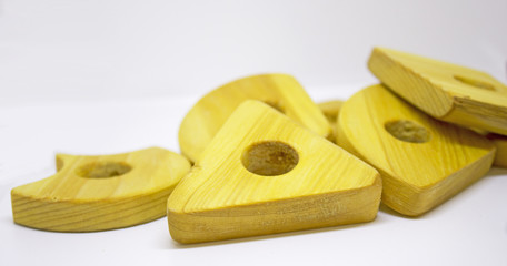 wooden pyramid toy