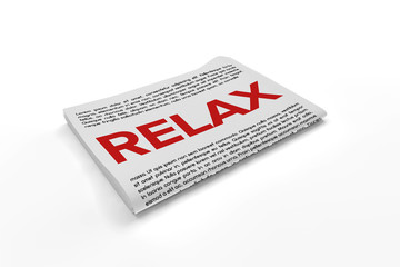 Relax on Newspaper background