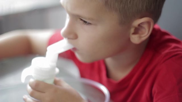 Child with nebuliser