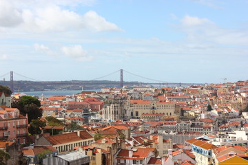 Fototapeta na wymiar Lissabon City View