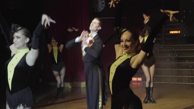 Part of the cabaret dance show