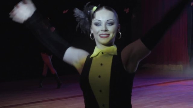 Part of the cabaret dance show