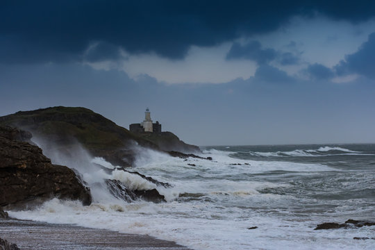 Hurricane Ophelia At Mumbles Head