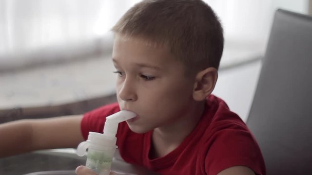 Child with nebuliser