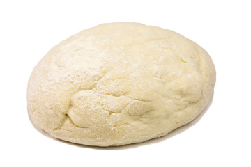 Fototapeta na wymiar ball of pizza dough with dusting of flour