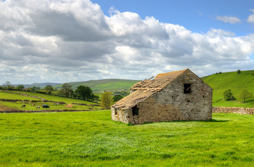 Classic british landscape at the Peak district near Manchester..