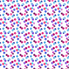Abstract lovely cute beautiful artistic tender wonderful transparent bright red, pink, magenta, purple, violet, blue, indigo circles pattern watercolor hand illustration