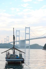 しまなみ海道の夕暮れ
