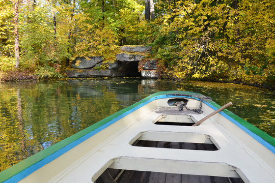 view from the boat on the lake