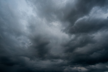 Obraz premium dark storm clouds with background,Dark clouds before a thunder-storm.