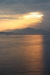 しまなみ海道の夕日