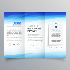elegant trifold brochure design template