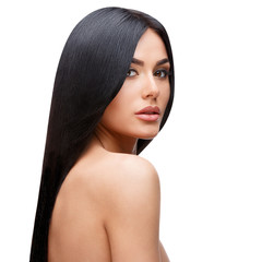 Beautiful Young Woman with Clean healthy hair