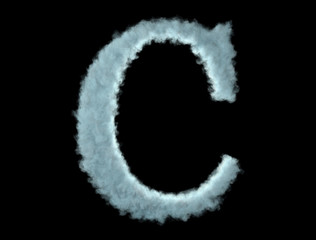 C made of clouds