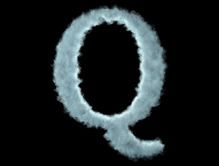 Q made of clouds