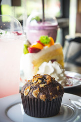 muffin cupcake dessert on table
