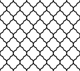 Geometric design seamless pattern. Vector illustration isolated on white background.