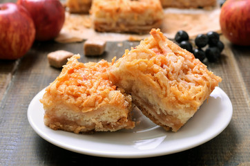 Sliced homemade apple pie