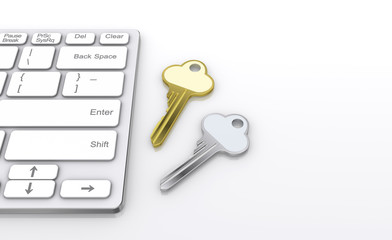 キーボードと鍵