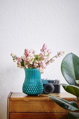 vivid interior design home style vase with snowberries