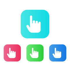 Obraz premium Four Colors - Flat App Icons