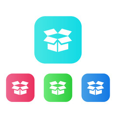 Fototapeta na wymiar Four Colors - Flat App Icons