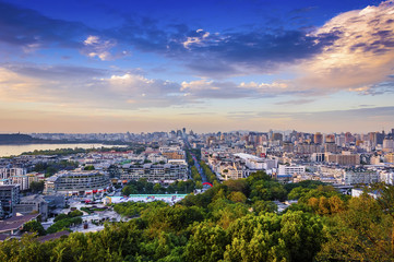 Urban architectural landscape and skyline