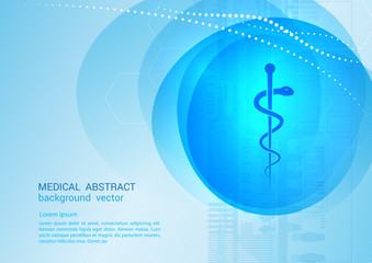 Abstract molecules medical background concept template design Vector Illustration.