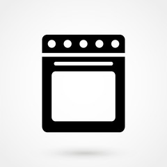 Fototapeta premium Stove vector icon
