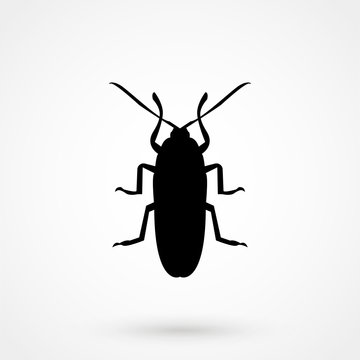 Cockroach icon, pest icon, vector illustration.