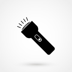flashlight vector icon