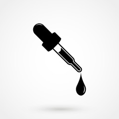 Medicine dropper icon.