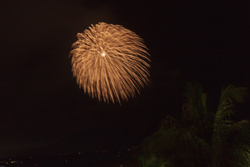 夜空から落ちてくる光のシャワー