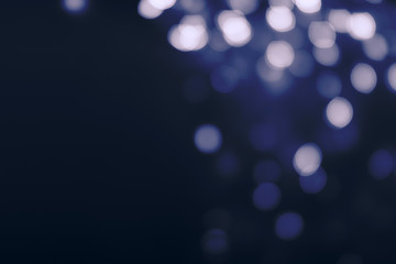 Fototapeta na wymiar Blue abstract christmas lights as blur background